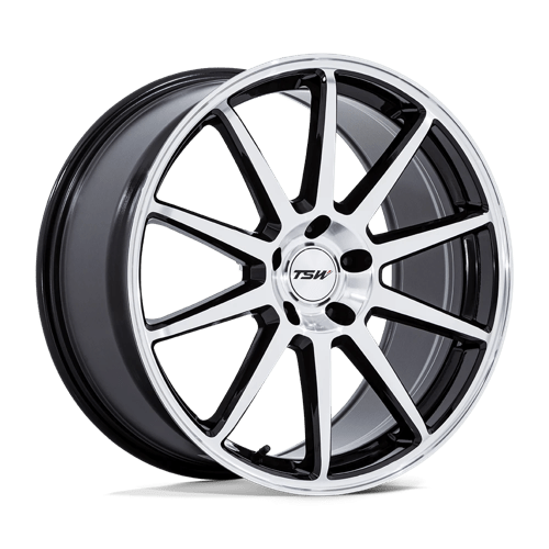 TSW TW004 CANARD GLOSS BLACK MACHINED 20X10.5 5X120 ET +38 CB 74.1