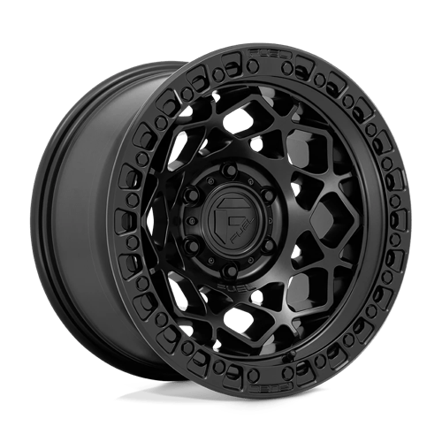 Fuel 1PC D786 UNIT MATTE BLACK W/ MATTE BLACK RING 17X9 5X5.0 ET +1 CB 71.5