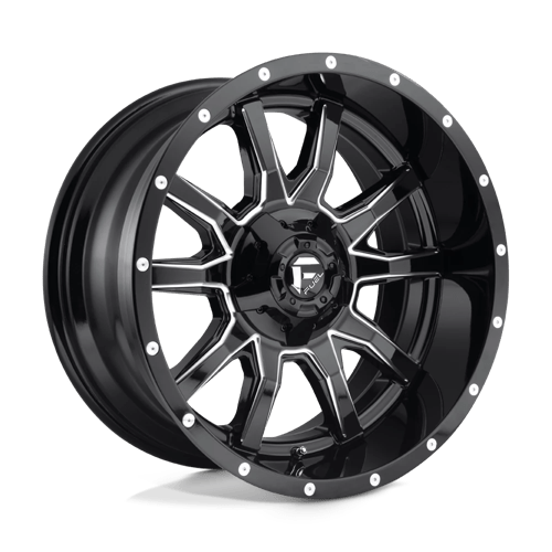 Fuel 1PC D627 VANDAL GLOSS BLACK MILLED 20X9 6X135/5.5 ET +1 CB 106.1