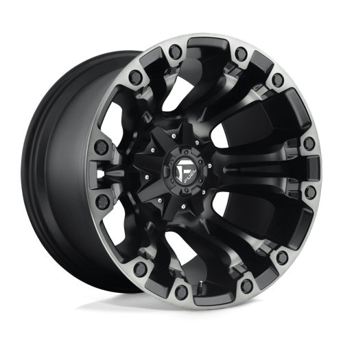 Fuel 1PC D851 VAPOR MATTE BLACK GRAY TINT 17X9 6X135/5.5 ET -12 CB 106.1