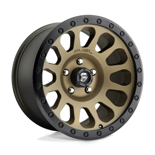 Fuel 1PC D600 VECTOR MATTE BRONZE BLACK BEAD RING 17X9 5X5.0 ET -12 CB 78.1
