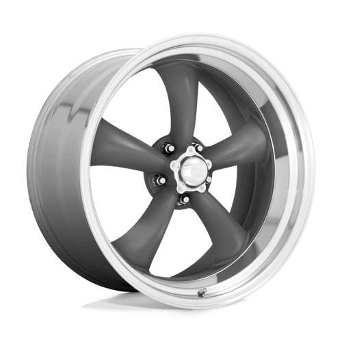 American Racing Vintage VN215 CLASSIC TORQ THRUST II MAG GRAY W/ MACHINED LIP 15X8 5X4.75 ET -18 CB 83.06