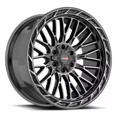 VRP-502 FORZA 20×9.0 6×135 6×139.7 +18 Cb 106.1 Black & Diamond Cut Center With Dark Tint