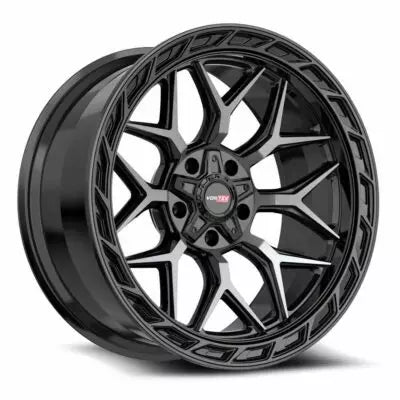 VRP-504 ENZO 20×9.0 5×139.7 5×150 +18 Cb 110.3 Black & Diamond Cut Center With Dark Tint