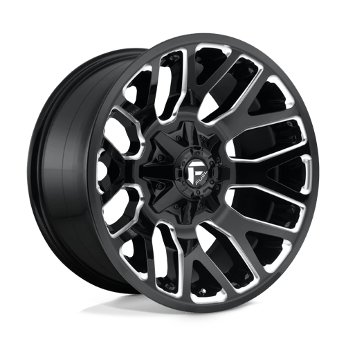 Fuel 1PC D623 WARRIOR GLOSS BLACK MILLED 20X9 6X135/5.5 ET +1 CB 106.1