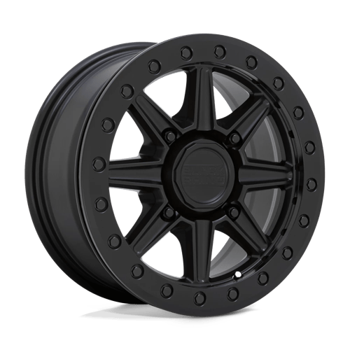 Black Rhino Hard Alloys - UTV WEBB UTV BEADLOCK MATTE BLACK 15X7 4X110 ET +51 CB 80.2