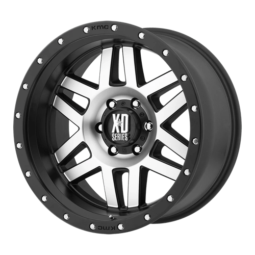 XD XD128 MACHETE MACHINED FACE W/ BLACK RING 18X9 5X5.0 ET +18 CB 78.3