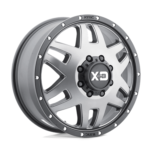XD XD130 MACHETE DUALLY MATTE GRAY W/ BLACK RING 20X8.25 8X6.5 ET +127 CB 125.1