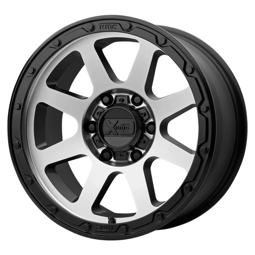 XD XD134 ADDICT 2 MATTE BLACK MACHINED 18X8.5 6X5.5 ET +0 CB 106.1