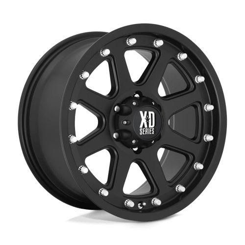 XD XD798 ADDICT MATTE BLACK 17X9 6X5.5 ET -12 CB 106.1