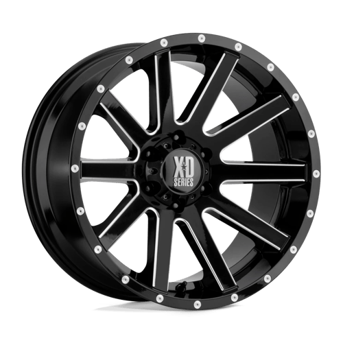 XD XD818 HEIST GLOSS BLACK MILLED 20X10 5X5.0 ET -24 CB 78.1