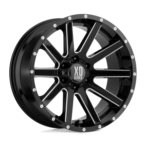 XD XD818 HEIST SATIN BLACK MILLED 20X10 6X5.5 ET -24 CB 106.1