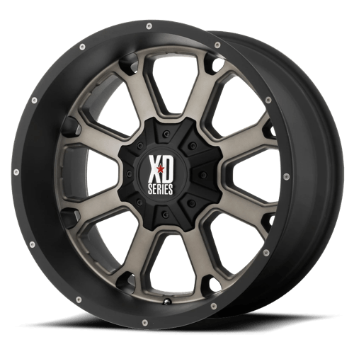 XD XD825 BUCK 25 MATTE BLACK W/ DARK TINT 20X12 5X5.0/5.5 ET -44 CB 78.1