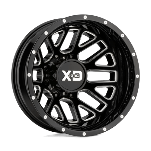 XD XD843 GRENADE DUALLY GLOSS BLACK MILLED 17X6.5 8X210 ET -155 CB 154.3