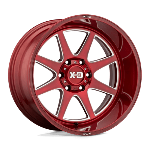 XD XD844 PIKE BRUSHED RED W/ MILLED ACCENTS 20X9 6X5.5 ET +0 CB 106.1