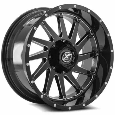 XF-216 20×10 6×135 6×139.7 -12 Cb 106.4 Gloss Black & Milled