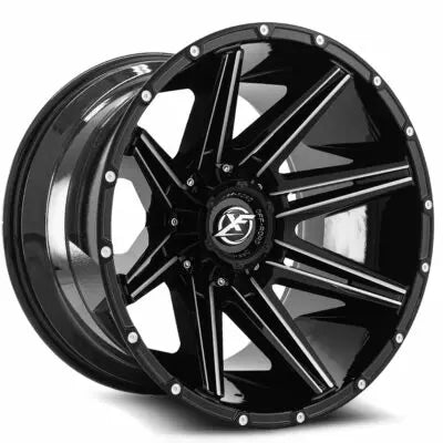 XF-220 22×10 5x 6x Blank -18 Cb 78.1 Gloss Black & Milled