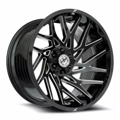 XF-229 20×9 6×135 6×139.7 +12 Cb 106.4 Gloss Black & Milled