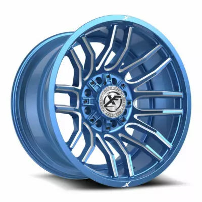 XF-232 22×12 8×165.1 8×170 -44 Cb 125.2 Anodized Blue & Milled
