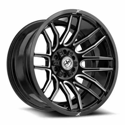 XF-232 20×9 6×135 6×139.7 +12 Cb 106.4 Gloss Black & Milled