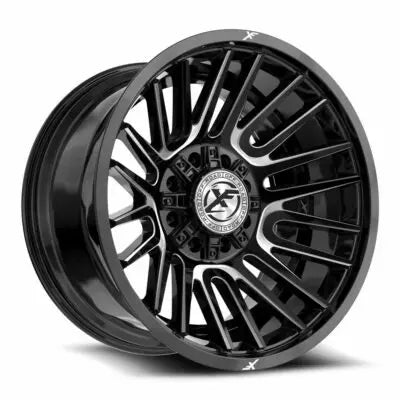 XF-234 20×12 8×165.1 8×170 -44 Cb 125.2 Gloss Black & Milled