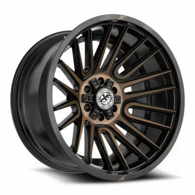 XF-234 17×9 6×135 6×139.7 +12 Cb 106.4 Satin Black & Bronze Machined Double Dark Tint