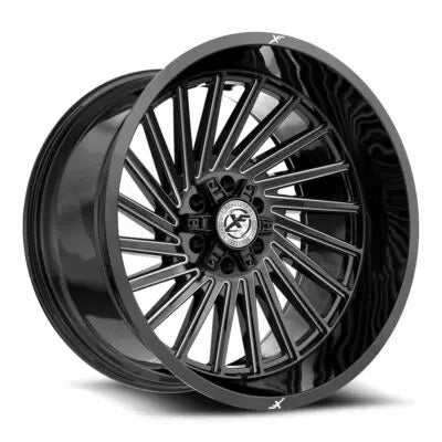 XF-239 20X10 6X135 6X139.7 -12 Cb 106.4 Gloss Black & Milled