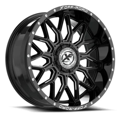 XF Off-Road XF-242 22×10 5×127 5×139.7 -18 Cb 78.1 Gloss Black & Milled
