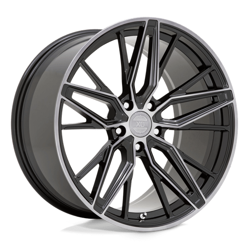 XO ZURICH GLOSS BLACK MACHINED W/ GLOSS DARK TINT 20X9 5X120 ET +20 CB 76.1