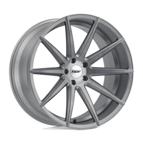 TSW CLYPSE TITANIUM W/ MATTE BRUSHED FACE 18X8.5 5X4.5 ET +20 CB 76.1