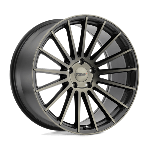 TSW LUCO MATTE BLACK W/ MACHINE FACE & DARK TINT 20X10 5X120 ET +40 CB 76.1