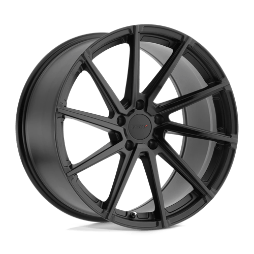 TSW WATKINS DOUBLE BLACK - MATTE BLACK W/ GLOSS BLACK FACE 20X10 5X112 ET +25 CB 72.1