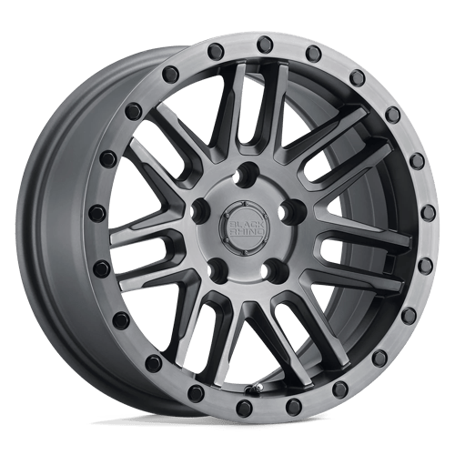 Black Rhino Hard Alloys ARCHES MATTE BRUSHED GUNMETAL 15X7 5X100 ET +15 CB 56.15