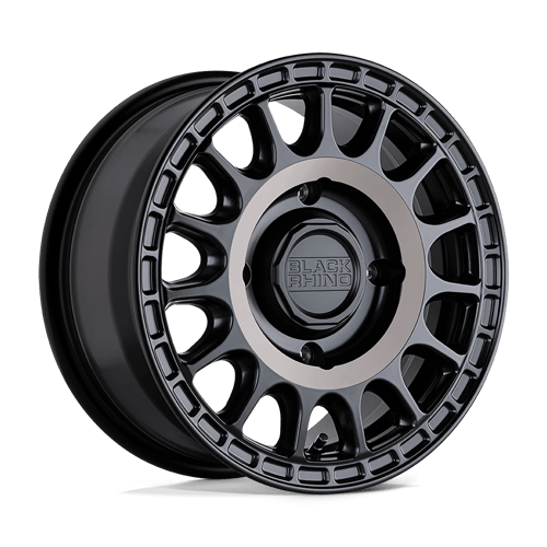Black Rhino Hard Alloys - UTV SANDSTORM UTV SEMI GLOSS BLACK W/ MACHINED TINT 15X7 4X137 ET +51 CB 106.1