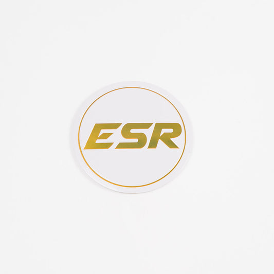 SR08 LOGO WHITE WITH GOLD ESR SILVER CAP