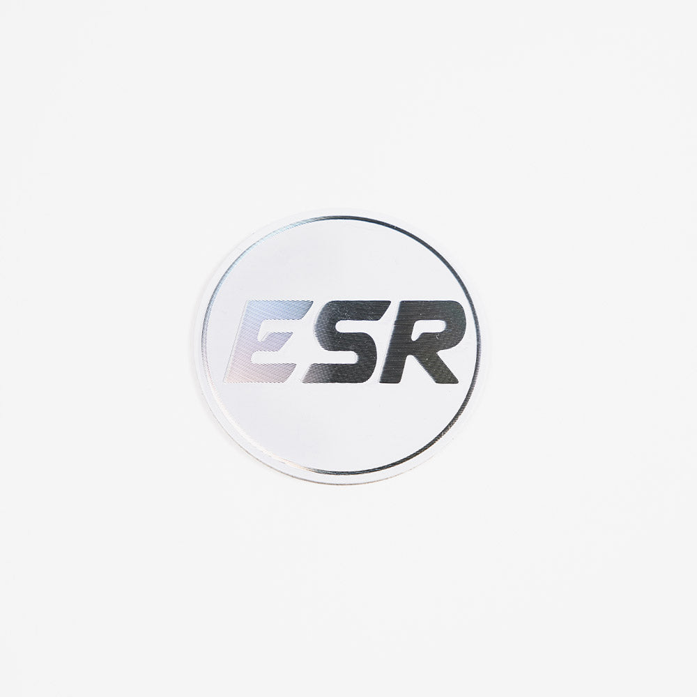 SR08 LOGO WHITE WITH SILVER ESR SILVER CAP
