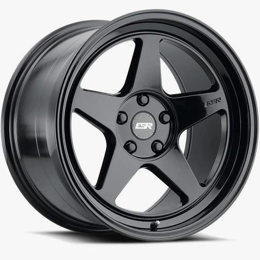 19X10 5X108 (CUSTOM DRILL) +25 72.56 GLOSS BLACK CR5 91051425 CR5GBLK 5X108