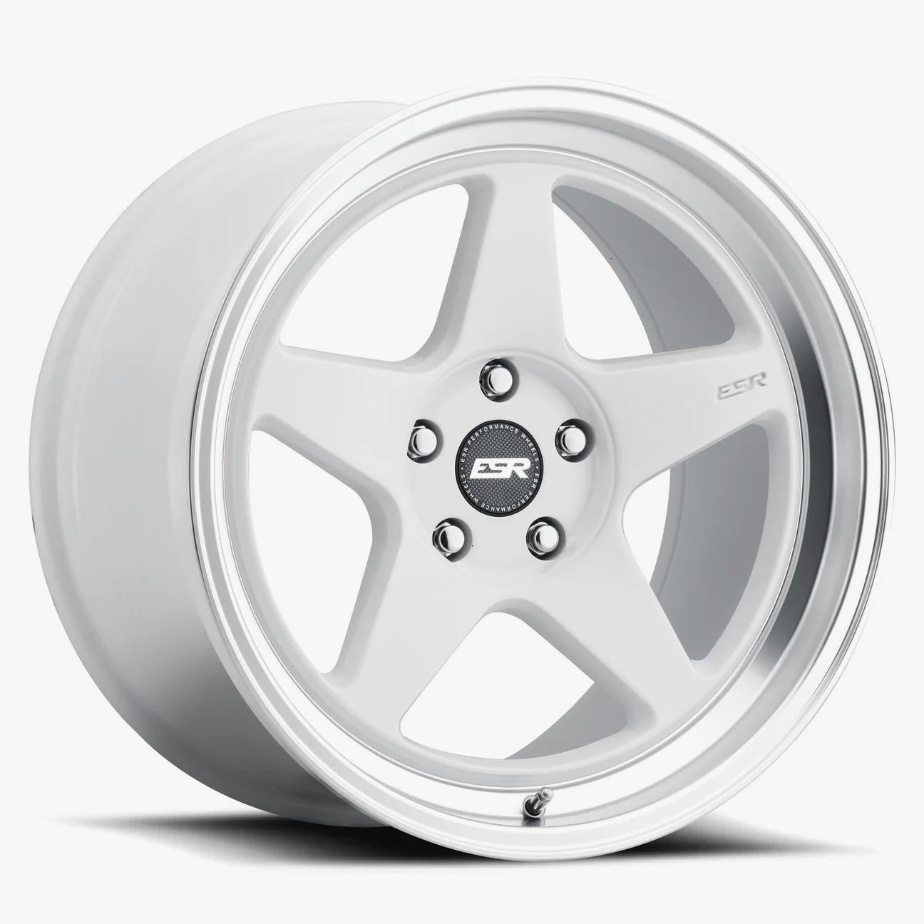 18X10.5 5X120.6 (CUSTOM DRILL) +30 72.56 GLOSS WHITE MACHINE LIP CR5 80551430 CR5WHT-ML 5X120.6