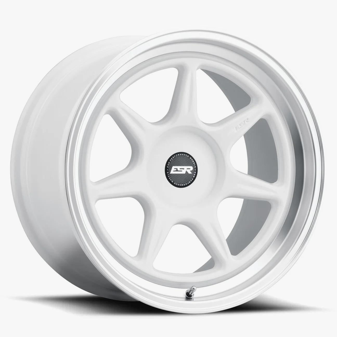 18X10.5 5X120 (CUSTOM DRILL) +22 72.56 GLOSS WHITE MACHINE LIP CR7 80551422 CR7WHT-ML 5X120