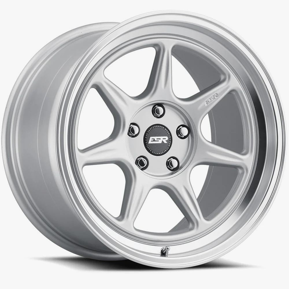 18X10.5 5X110 (CUSTOM DRILL) +15 72.56 SILVER MACHINE LIP CR7 80551415 CR7HS-ML 5X110