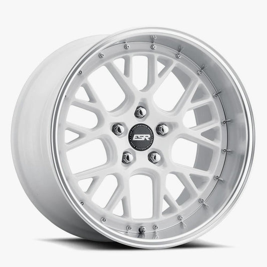 18X8.5 5X108 (CUSTOM DRILL) +30 72.56 GLOSS WHITE MACHINE LIP CS11 88551430 CS11WHT-ML 5X108
