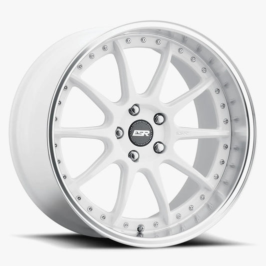 18X8.5 5X100 +30 72.56 GLOSS WHITE MACHINE LIP CS12 88550030 CS12WHT-ML