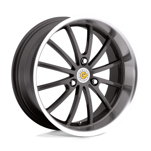 Genius DARWIN GUNMETAL W/ MIRROR CUT LIP 17X7.5 3X112 ET +26 CB 57.1