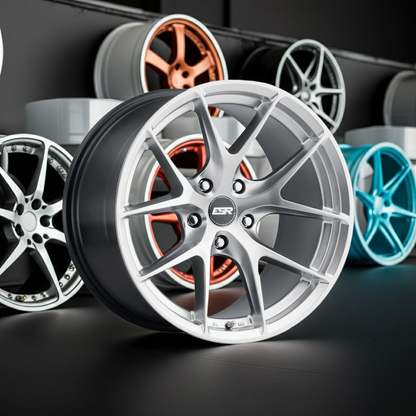 18X9.5 5X114.3 (Custom Drill) +35 66.6 HYPER SILVER RF2 89551235 RF2HS