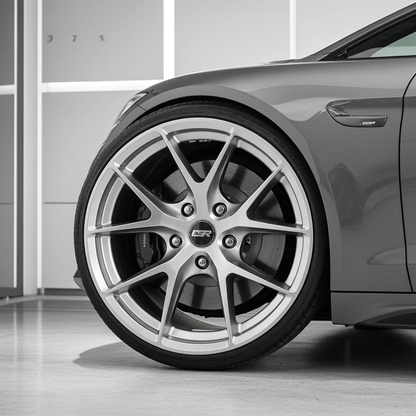 18X9.5 5X114.3 (Custom Drill) +35 66.6 HYPER SILVER RF2 89551235 RF2HS