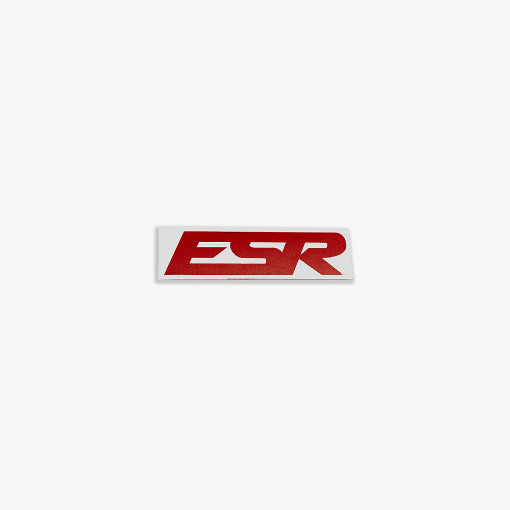 SMALL ESR DECALS RED 1 QTY = 2 PIECES 5.25"X1.5"