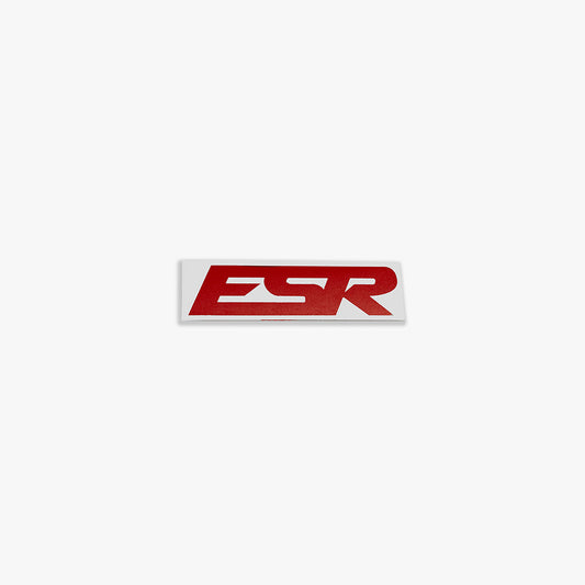 SMALL ESR DECALS RED 1 QTY = 2 PIECES 5.25"X1.5"