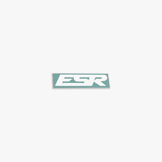 SMALL ESR DECALS WHITE 1 QTY = 2 PIECES 5.25"X1.5"