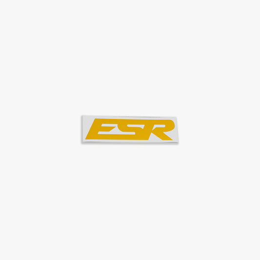 SMALL ESR DECALS YELLOW 1 QTY = 2 PIECES 5.25"X1.5"