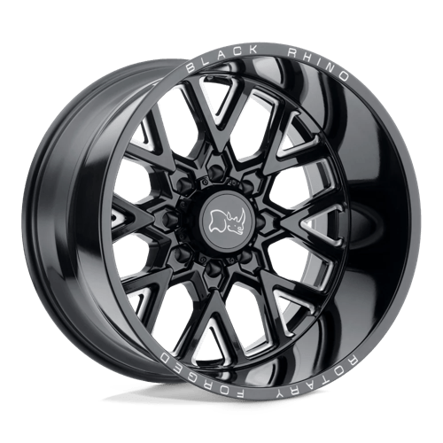Black Rhino Hard Alloys GRIMLOCK GLOSS BLACK MILLED 20X11.5 5X5.0 ET -44 CB 71.5